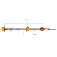 ZTTO Skewer De Llanta De Bicicleta MTB De Aluminio Ultraligero De Titanio 52g Quick Release 9mm 5mm 100 135mm Para Disc Brake - details 2
