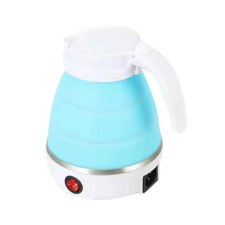 Mini hervidor de agua eléctrico de silicona plegable, tetera silicona portátil, calentador de agua, viaje al aire libre, hogar, camping, tetera de agua, té, café, 0.6L, 600W - 1