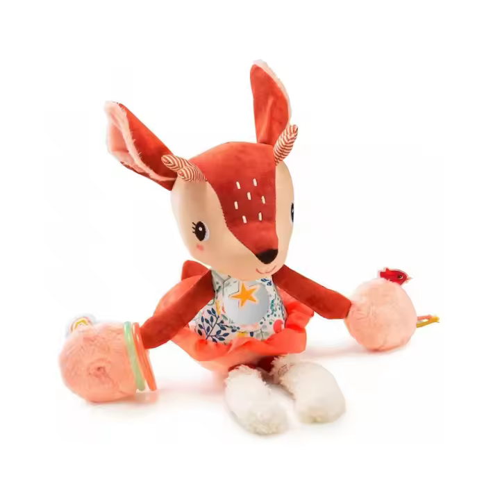 Lilliputiens Peluche Multiactividad Stella Ciervo 83300 - Ideal para Bebés - 1