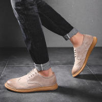 Zapatos De Cuero Genuino Para Hombre Zapatos De Negocios Retro Zapatos Formales Talla Grande De Alta Calidad Zapatos Casuales Con Diseño De Brogues - details 19