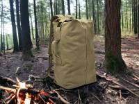 Mochila Petate Estilo Militar de Gran Capacidad de Alta Resistencia  ideal como equipaje de mano 45x20x26 para el avión gracias a su adaptacion al espacio por ser de lona (DICACA NATURE) - details 2
