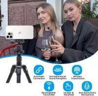 Micrófono de solapa inalámbrico Profesional-Micrófono de Grabado de condensador omnidireccional - details 0