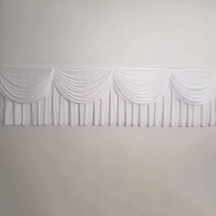Mantel De Larga Sábana De Color Transparente De Seda De Hielo Para Boda Fiesta Evento Decoración De Mesa Estilo Sólido - 1