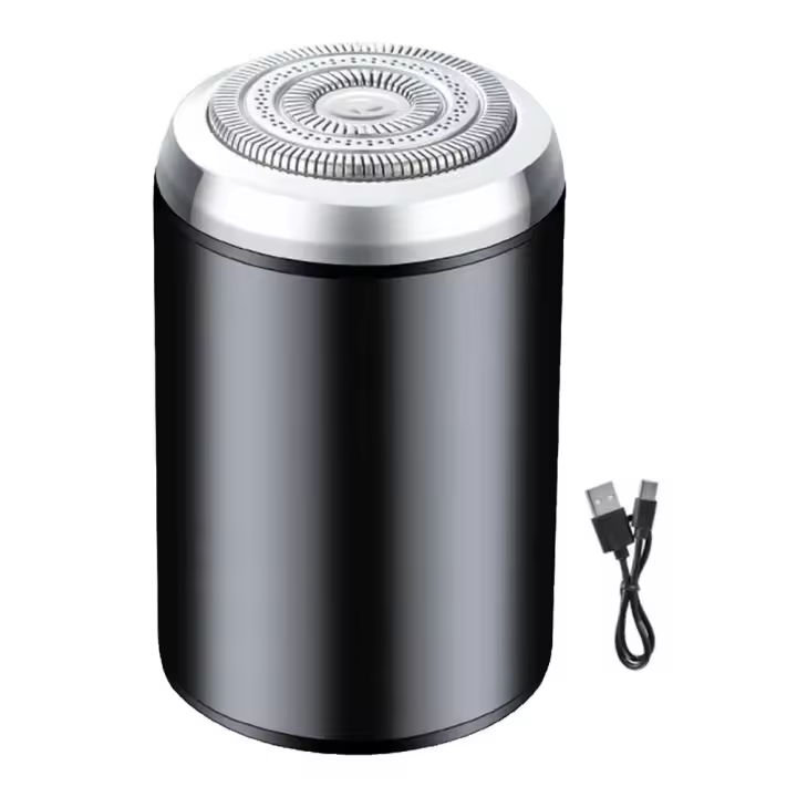 Afeitadora Eléctrica Pequeña Impermeable Recargable USB Para Barba Y Pelo Facial Uso Seco Y Húmedo Afeitadora De Mustachos - 1