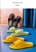 Zapatillas Casuales Para Hombre De Color Sólido Antideslizantes Con Suela Gruesa Material EVA Diseño Versátil Y Estiloso Para Uso Interior Y Verano - details 0