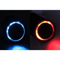 Tubo De Escape De Coche Universal Ajustable LED Con Luz De Flama Salida Individual Modificada Pieza De Aluminio Y Fibra De Carbono - details 3