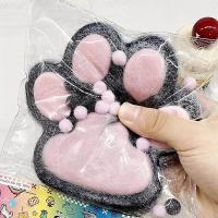 Handmade Taba Squishy Big Cat, Giant Paw Squishy for Adults Kids - Perfect blue - details 0