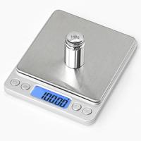 Básico Digital en Gramos 500g 0,01G Básico de cocina de Alta precisión Básico de Bolso múltiple de Maple inoxable with Pantalla LCD retroiluminada Tara PCS Características Plata - details 2