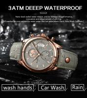 Reloj De Cuarzo Para Hombre POEDAGAR Lujo Chronógrafo Impermeable Con Fecha En Cuero Estilo Casual Reloj Deportivo Para Hombres - details 5