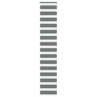 vidaXL Estor cebra gris oscurode tejido poliéster en dimensiones 40x100 cm/40x150 cm/40x200 cm y más | protección solar decorativa para ventanas hogar oficina dormitorio fácil de instalar - details 6