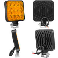 Luz DE TRABAJO LED para Automóvil DXZ, 12 V, mini Luz cuadrada de plástico, 16 Luces, 48 W, Luz Auxiliar de conducción, modificado faro - details 1