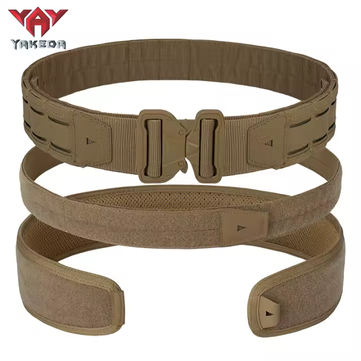 Cinturón Táctico YAKEDA 3 En 1 Con Cierre Rápido Y Funda Interna MOLLE Para Combate Y Tiro Material De Níquel De 1000d Tamaños S M L - 1