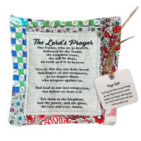 Pray Quilt Con Cruz Interior Hecho a Mano Colchón Colorido Regalo Para Ti Amigo Familia Sostenedor De Sueños Estilo Clásico - details 23