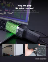 Micrófono Profesional Para Juegos De Computadora Condensador USB Para Streaming En Vivo Podcast Estudio Micrófono Karaoke Kit De Microfonos Para PC Y Portátil - details 16