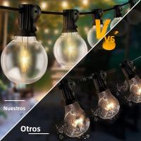 Luces De Cadena De Globos LED G40 Impermeables Y Resistentes Al Choque 220V 12M Para Exterior Patio Jardín Decoración De Navidad Y Fiesta Todo Año Con Bombillas De Plástico - details 3