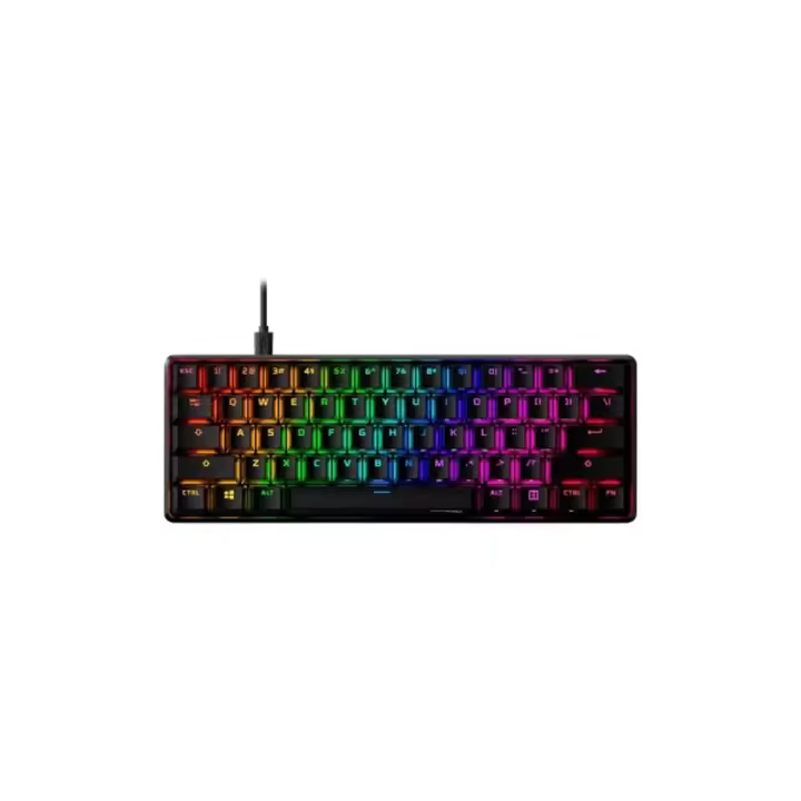 HP HYPERX ALLOY ORIGINS 60 AQUA GAMING KEYBOARD MECANICO RBG US LAYER -  56R61AA#ABA - 1