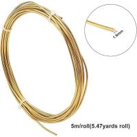 Cable De Arte Brilloso De Cobre Redondo 14 Ga 1.6 Mm 5 m/Rol Sin Plata Para Joyería Y Artesanía - details 1