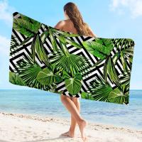 Toalla De Microfibra Absorbente Y Secado Rápido Para Playa Yoga Natación Senderismo Toalla De Palmas Suave Y De Alta Calidad Para Deportes Y Viajes - details 2