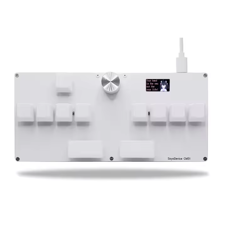 Teclado Mecánico CM51 SayoDevice Con Switches Magnéticos OUTEMU/Gateron Y Botón De Control Pantalla Copia Y Pegado Para Desktop Laptop Tablet - 1