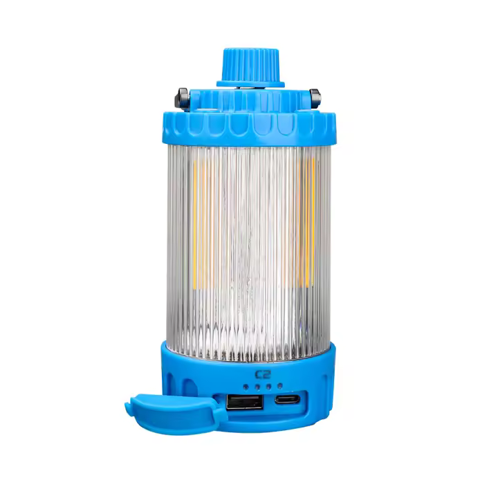 Lámpara De Camping Trustfire C2 Recargable Con Batería Integrada 21700 Para BBQ Y Tiendas De Campaña Fuente De Energía Emergente Luz LED Duración >12h Material De Aluminio - 1