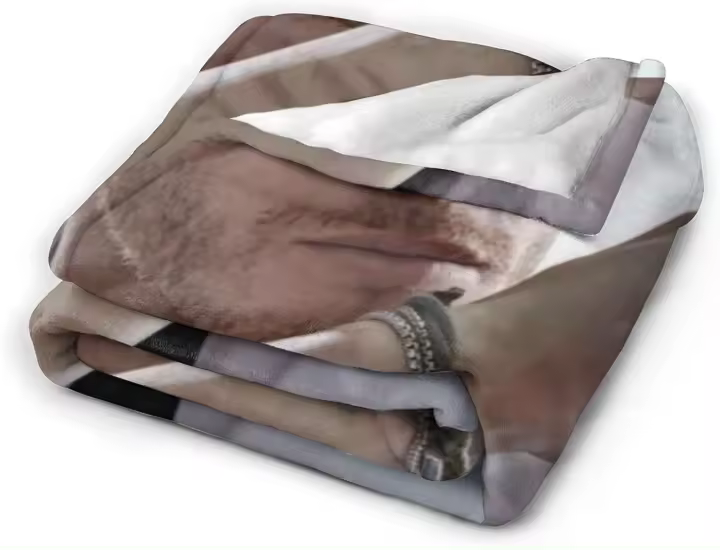 Manta de Fleece Suave y Cómoda Kerem Bursin para Sofá Cama Oficina Rodilla Cojín de Campaña Couchy y Esponjoso Tamaño Ajustable Color Sólido Estilo Rústico - 1