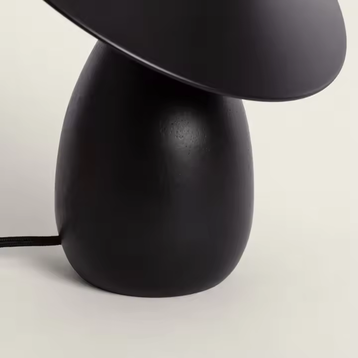 Ledkia Lámpara de Mesa Madera Raisa Negro - 1