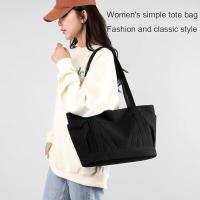Bolso de mano para mujer, de lona, ​​informal, con asa superior, de gran capacidad, con cremallera, tipo hobo, para trabajo, viajes y compras - details 1
