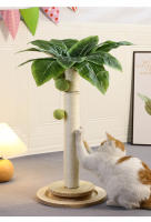 Palo De Afilado Para Gatos Con Bolas Colgantes Y Cordón De Sisal Natural Árbol De Agarre Interactivo Para Gatos Jóvenes Material De Madera - details 2