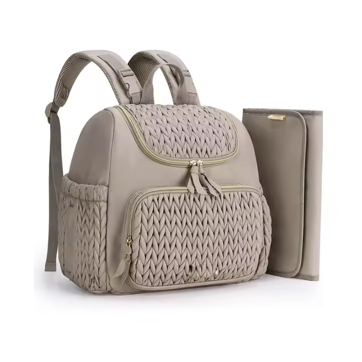 Bolsa de pañales para Mamá, mochipa para pañales, mochila para Mamá, mochila de viaje para Mamá, cambiador con bolsillo lateral MOV - 1