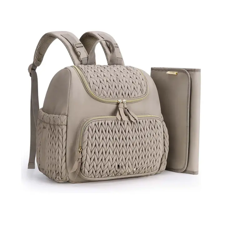 MOV Bolsa de pañales para Mamá, mochipa para pañales, mochila para Mamá, mochila de viaje para Mamá, cambiador con bolsillo lateral - 1