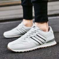Zapatos De Correr Clásicos Para Hombres 2024 Mocasines Deportivos Ligeros De Cuero Transpirables Y Cómodos Para Exterior Y Casual - details 20