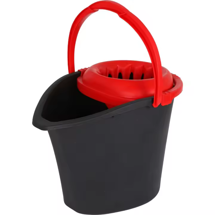 DEM - CUBO OVAL 14L CON ESCURRIDOR ECO (COLORES SURTIDOS) - Cubo Escurridor con Sistema de Prensado Eficiente - Cubo Escurridor Fácil de Almacenar - Cubo Escurridor Resistente y Duradero - Cubo Escurridor Diseño Innovador - Cubo Escurridor Diseño Compacto - 1