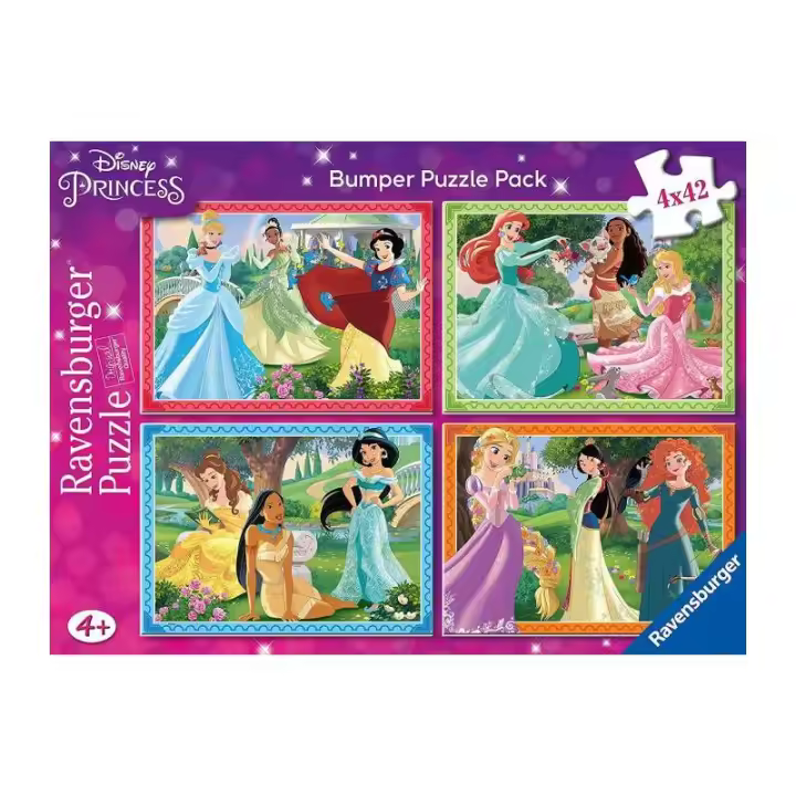 PRINCESAS DISNEY PUZZLE 4X42 PIEZAS DE RAVENSBURGER - 1