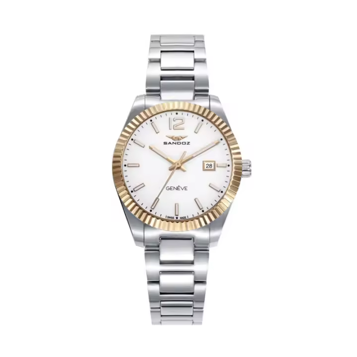 Reloj Sandoz Mujer 81384-59 | Analógico | Acero Inoxidable | Bisel Dorado - 1