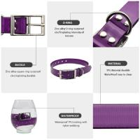 Collar Grande Para Perros De Alta Calidad Ajustable TPU Duradero Impermeable Para Puppies Correa De Color Sólido Accesorios Para Perros - details 5
