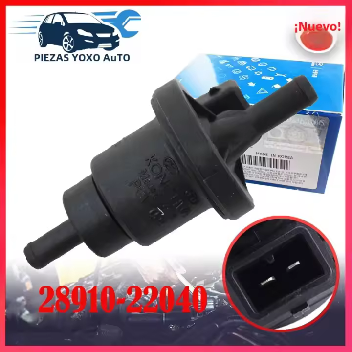 Válvula De Purga De Tanque De Vapor Para HYUNDAI KIA 28910-22040 Pieza Original OEM PA66-GF30 Material Con Cobre Interno - 1