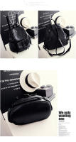 Mochila Grande Para Mujer Con Cordón De Cuero Sintético Moda Viaje Casual Bolso De Hombro Laptop Mochila Bolsa De Mano Plegable Y Expansible - details 11