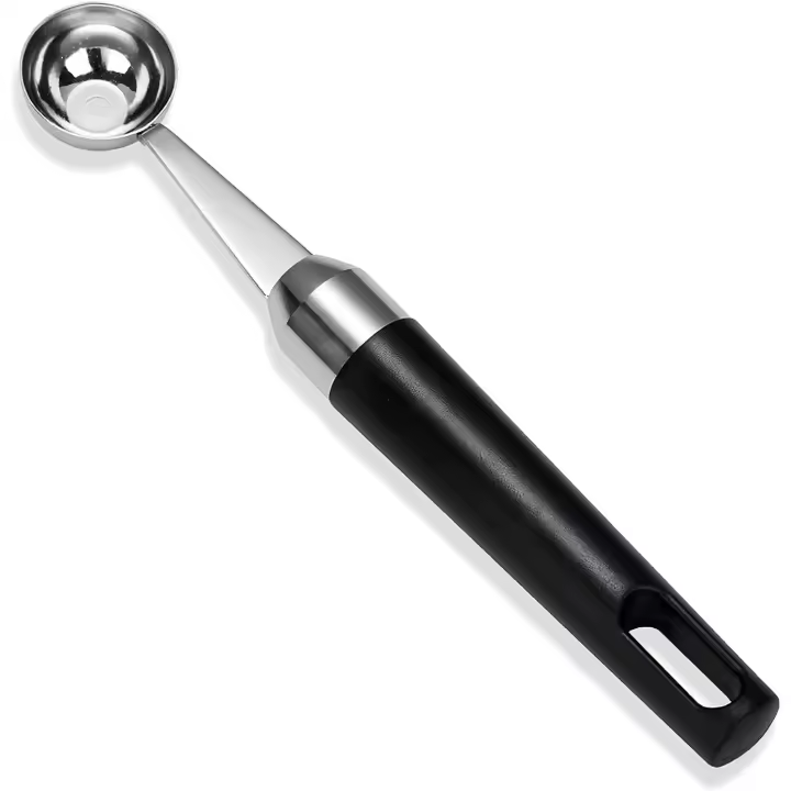 Cuchara para hacer bolas de fruta, cuchara para helado, acero inoxidable, para helado de sandía - 1