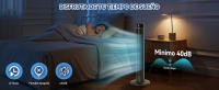 AIGOSTAR Ventilador de Torre con Mando a Distancia y Temporizador de 12 Horas, Pantalla LED, 3 Velocidades y 4 Modos. - details 3