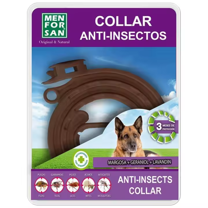 Menforsan Collar Para Perros Repelente De Insectos - 1