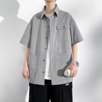 Camisa de Manga Corta para Hombre, Ropa Deportiva de Gran Tamaño 6XL 7XL 8XL 10XL, Informal y Formal, con Bolsillo Suelto, Alta Calidad - details 9