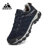 Zapatos De Senderismo De Cuero HIKEUP De Alta Calidad Duraderos Para Hombres Deportes Al Aire Libre Trekk Ing Subida Caza Zapatillas Respirables Talla True - details 18