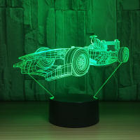 Lámpara De Noche LED Cambiante En 7 Colores Con Modelado De Coche De Carreras F1 Luz De Ambiente Para Dormitorio Y Escritorio Decoración Para Niños Regalos Luminaria Moderna USB - details 3