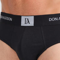 DON ALGODON | Pack de 6 Slips Para Hombre | Cintura Elástica | Cómodos y Transpirables | 6 Colores Diferentes | 5 Tallas: S, M, L, XL, XXL | 93% Algodón - details 0