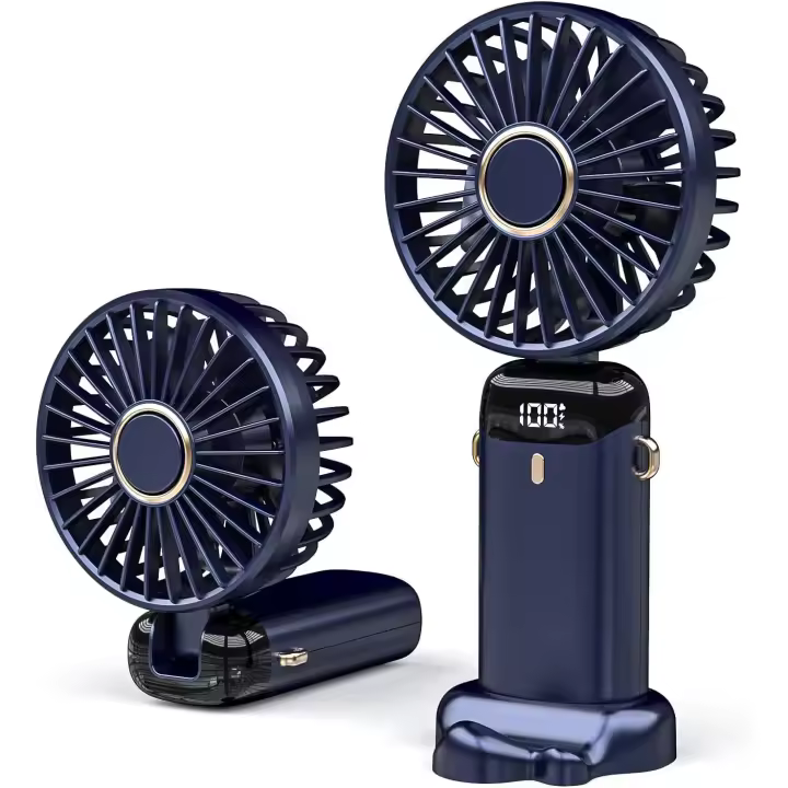 Mini VENTILADOR DE Mesa USB plegable portátil con 5 velocidades y Agua USB de 3000 mAh - 1