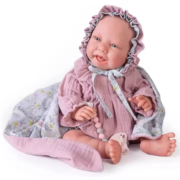 Muñeca Reborn Carla de 42 cm con mantita y capota Antonio Juan 80218 - 1