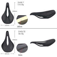 Sillín De Bicicleta De Fibra De Carbono Elitaone Ultraligero De 115g Asiento De Cuero Para Montaña Y Carretera 31A Unisex - details 2