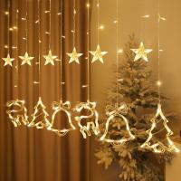 Guirnalda LED De Navidad Cadena De Luces Faeirys Cortina Para Decoración De Hogar Año Nuevo Fiesta Boda Holiday - details 2