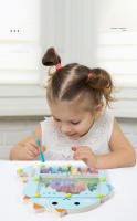 Juguete Educativo De Madera Para Niños Laberinto Magnético Montessori Formación De Coordinación Y Clasificación De Colores Puzzle Cognitivo Juego De Mesa Tema Naturaleza Y Deportes - details 1
