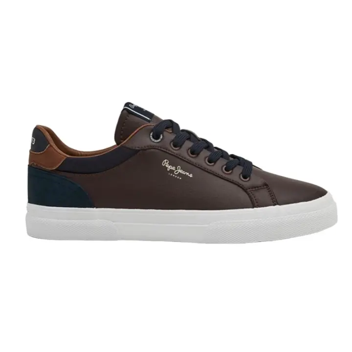 Pepe Jeans Kenton Court Hombre Zapatilla Casual Referencia: PMS30839 Marrón Pepe Jeans Esta zapatilla es la estrella urbana de la marca Pepe jeans. Fácil de combinar gracias a su corte en piel y sintético y su color Marrón, me - 1